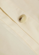 Joseph Ziane Belted Cotton -blend Midi Shirt Dress Off White