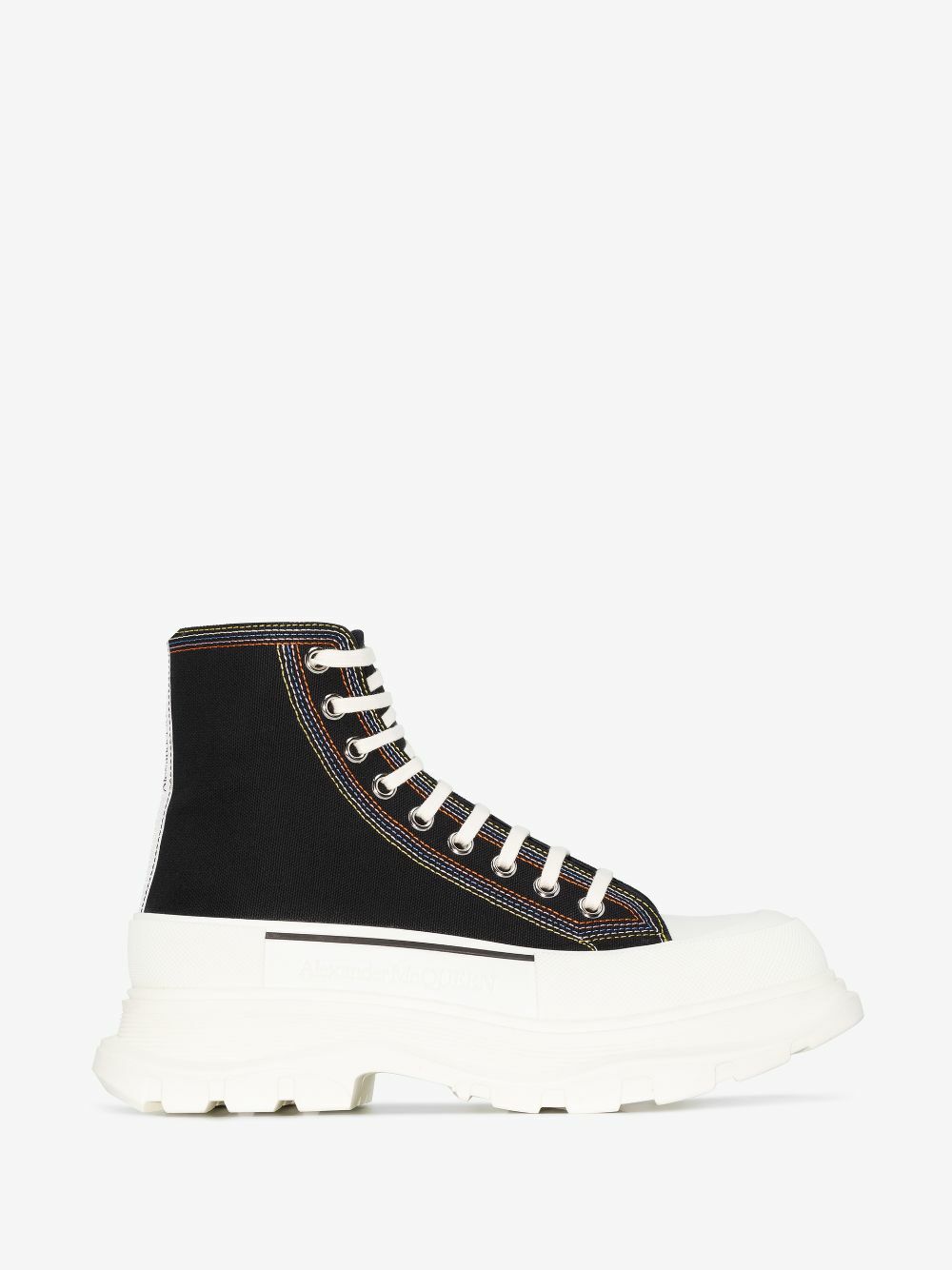 Alexander McQueen Black Tread Slick High Top Sneakers