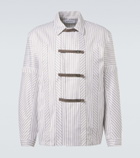 Kiko Kostadinov Kyan striped cotton poplin shirt