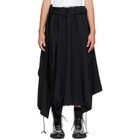 Y-3 Black Sport Uniform Adaptive Length Midi Skirt