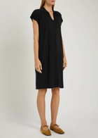 Eileen Fisher Jersey Midi Dress Black
