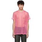 Helmut Lang Pink Organza Masc Little T-shirt