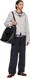 Dries Van Noten Gray Loose Zipped Hoodie