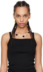 Pura Utz Yellow & White Banana Single Earring