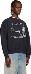 Rhude Black 'I Need A Getaway' Sweatshirt