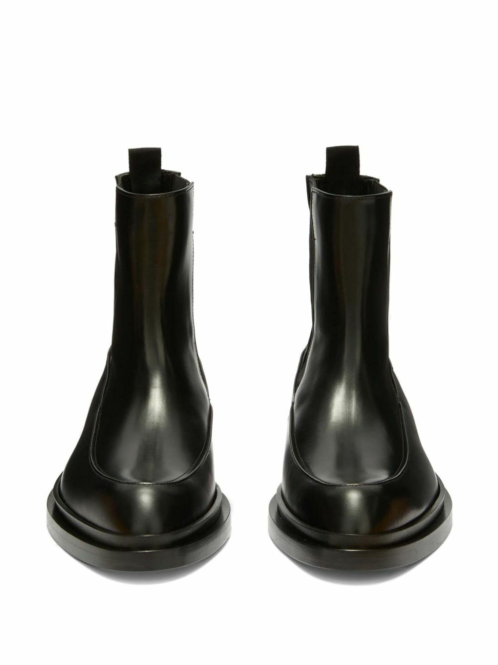 Jil Sander Black Leather Ankle Boots Jil Sander