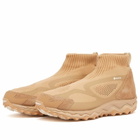 Mizuno x Nonnative Wave Mujin Gore-tex Mid Sneaker in Tiger’S Eye/White