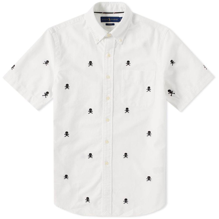 Photo: Polo Ralph Lauren Short Sleeve Skull & Crossbones Embroidered Shirt White