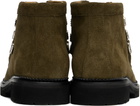 Toga Virilis Khaki Square Toe Boots