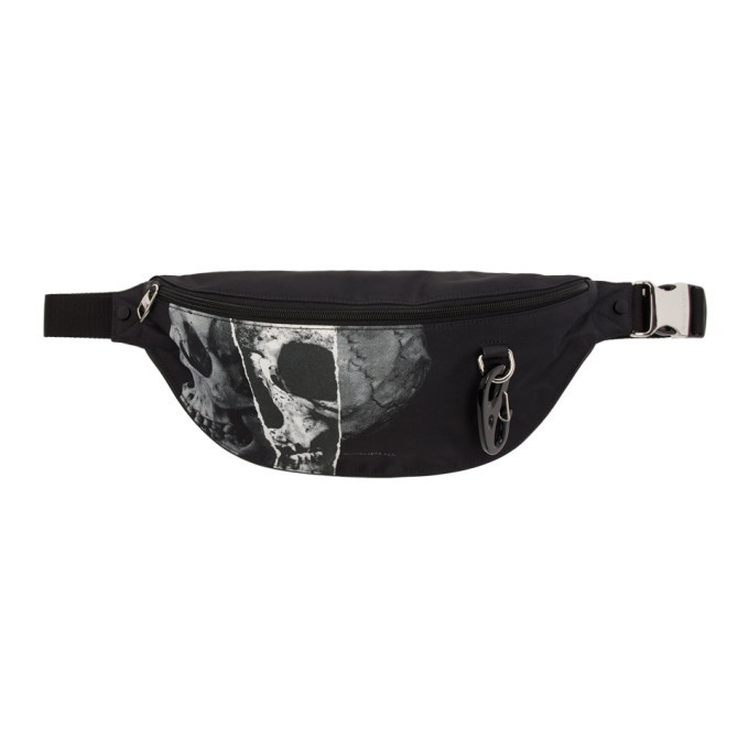 Photo: Alexander McQueen Black Oversized Harness Bum Bag