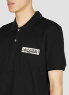 Alexander McQueen - Logo Patch Polo Shirt in Black