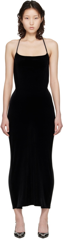 Photo: VETEMENTS Black Installed Leggings Maxi Dress