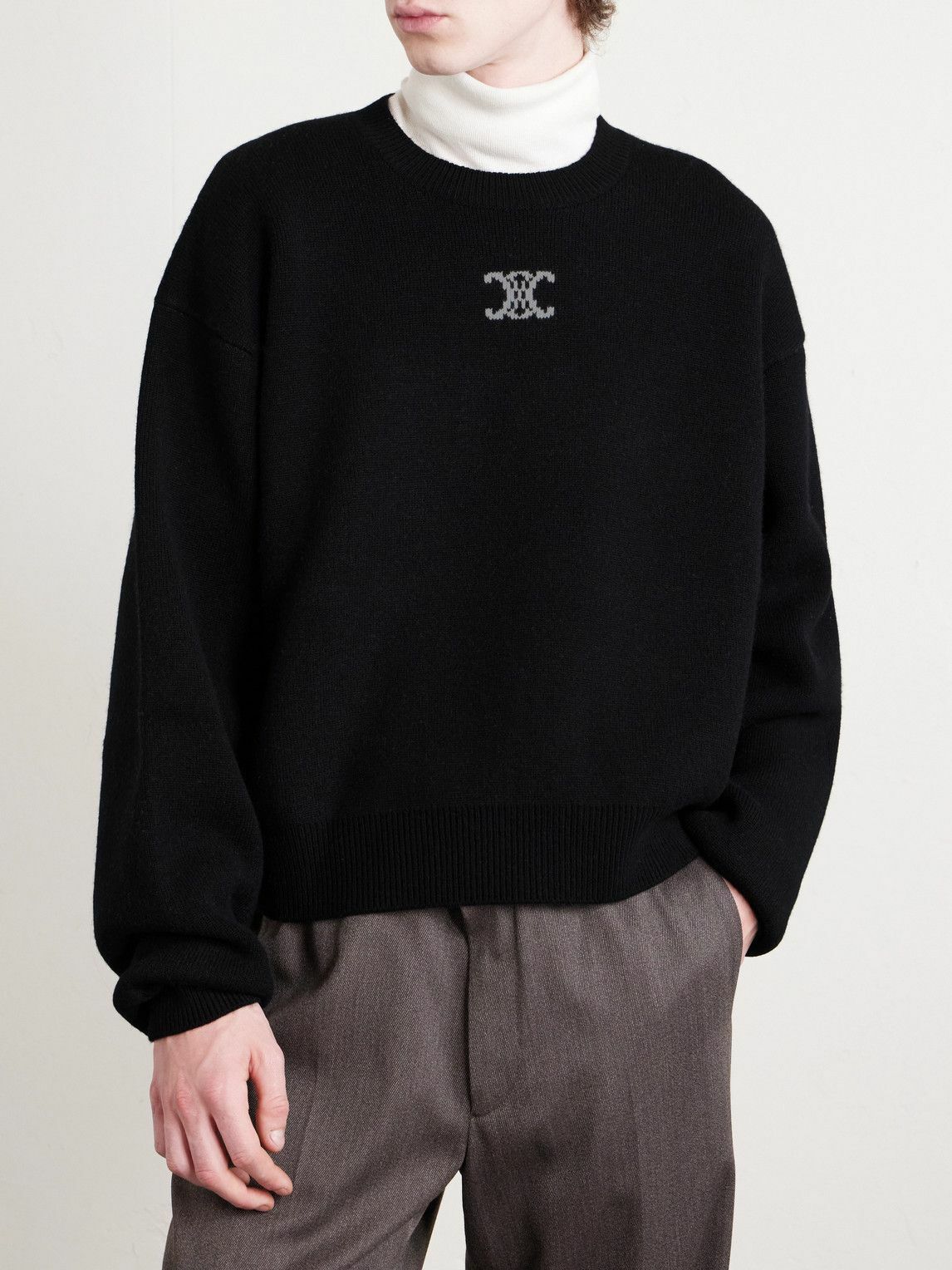 CELINE - Cashmere-Blend Sweater - Black