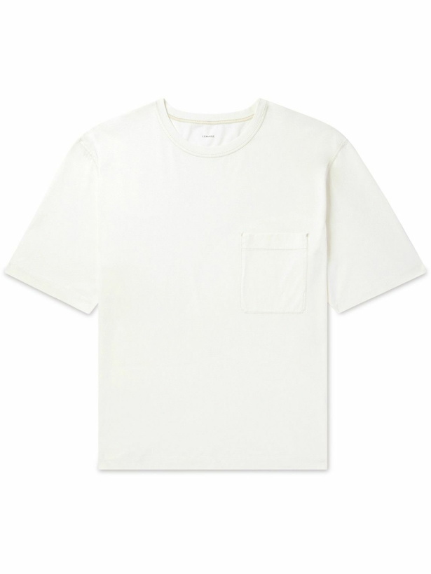 Photo: Lemaire - Cotton-Jersey T-Shirt - Neutrals