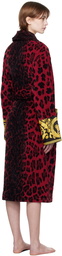 Versace Underwear Red & Black Wild Barocco Bathrobe