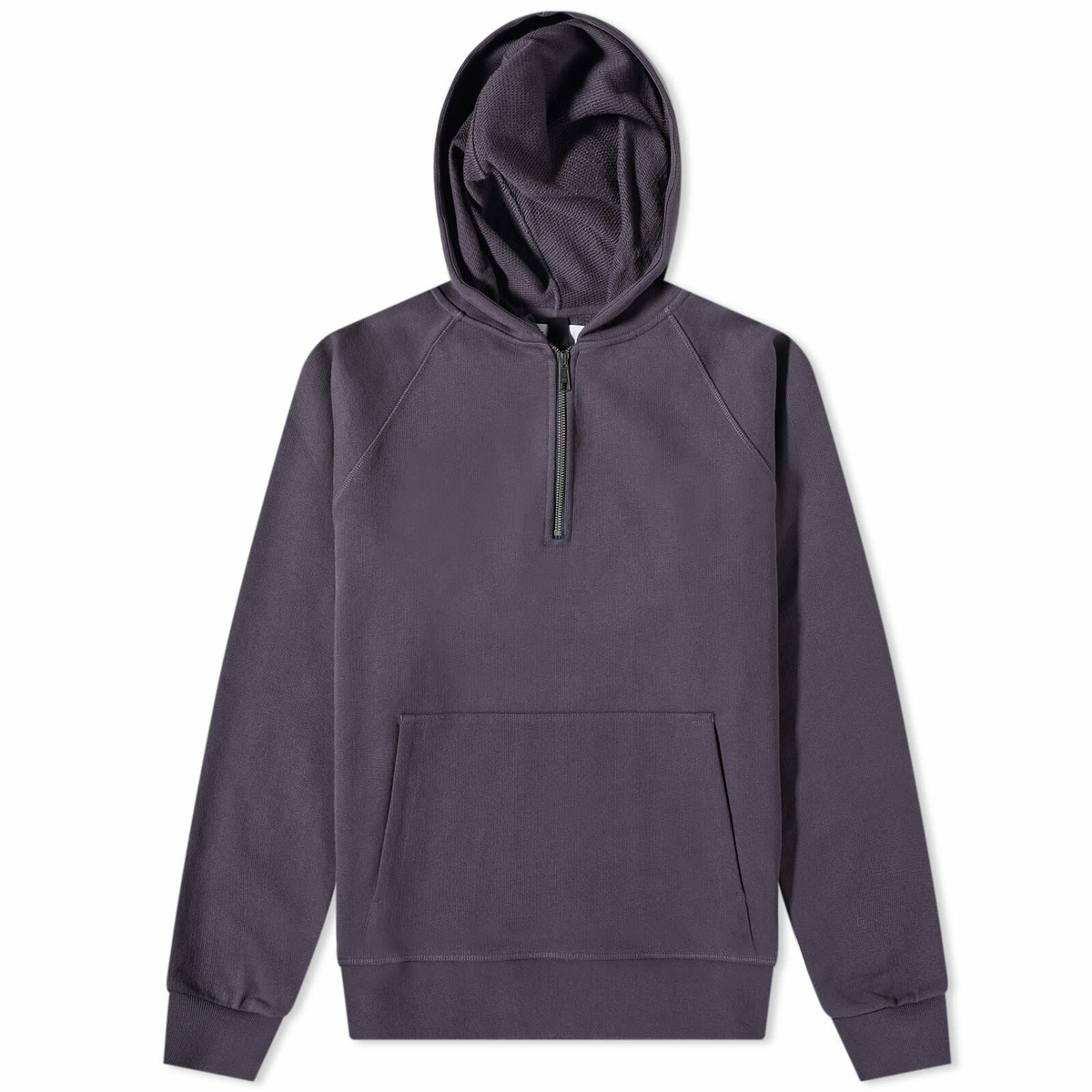MHL by Margaret Howell Men's Quarter Zip Hoody in Indigo MHL by