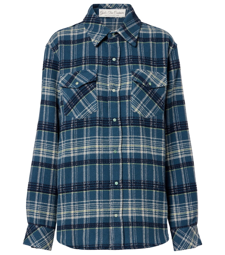 Photo: God's True Cashmere Checked cashmere shirt