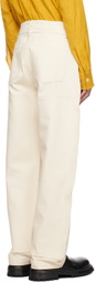 AIREI Off-White Raw Edge Trousers