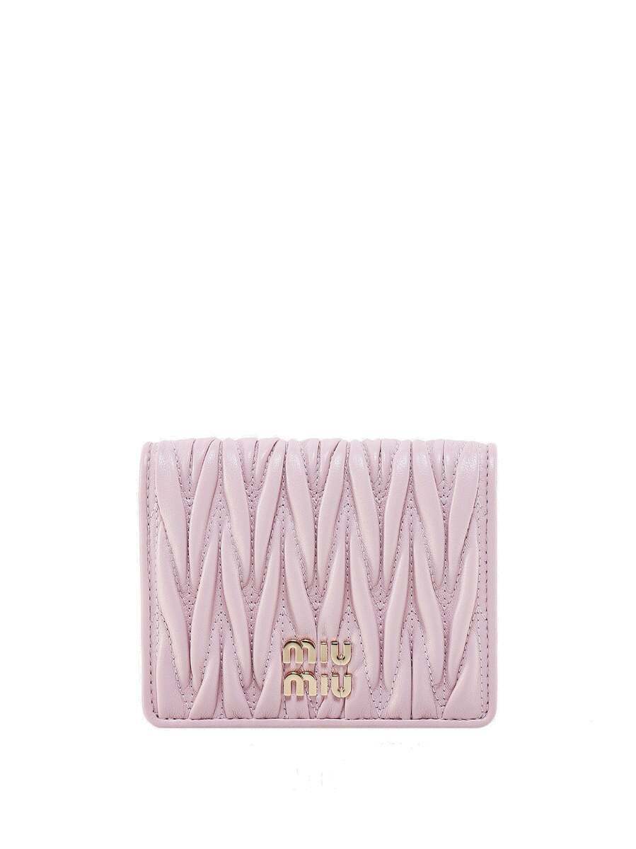 Miu Miu Wallet Pink Womens Miu Miu