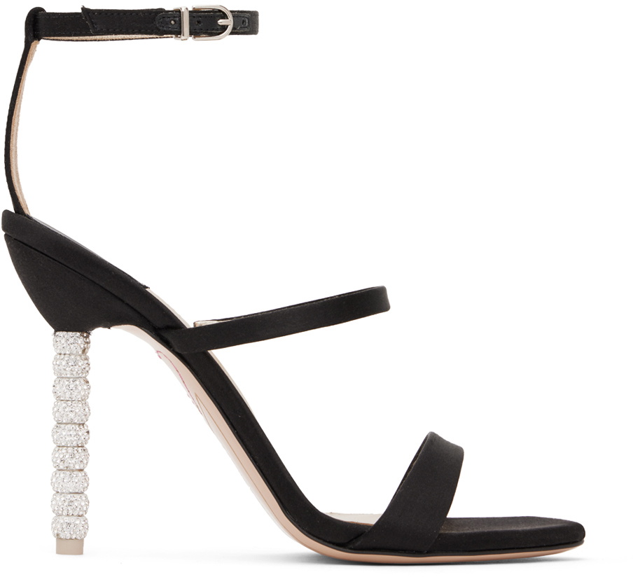 Sophia Webster Black Rosalind Heeled Sandals
