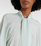 Stella McCartney Tie-neck silk blouse