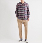 Oliver Spencer - New York Special Checked Organic Cotton and Tencel-Blend Flannel Shirt - Red
