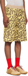 Stanley Raffington Yellow & Green Ribbed Shorts