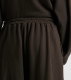 The Row Gana cotton and cashmere terry shorts
