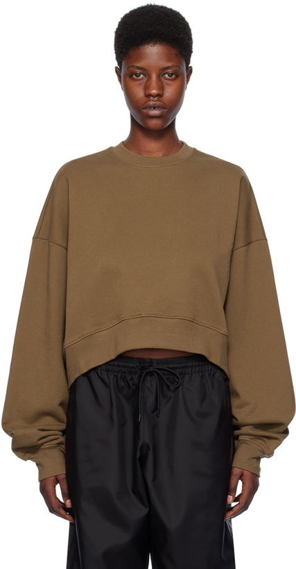 Photo: WARDROBE.NYC Brown Track Sweatshirt