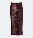Simkhai Nikki sequined midi skirt