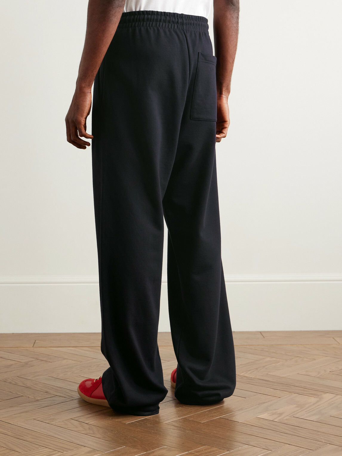 Dries Van Noten - Straight-Leg Cotton-Jersey Sweatpants - Blue