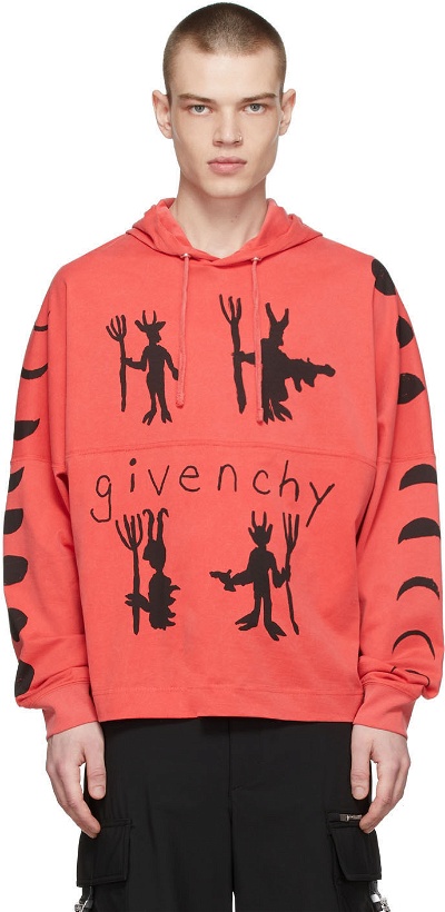 Photo: Givenchy Red Cotton Hoodie