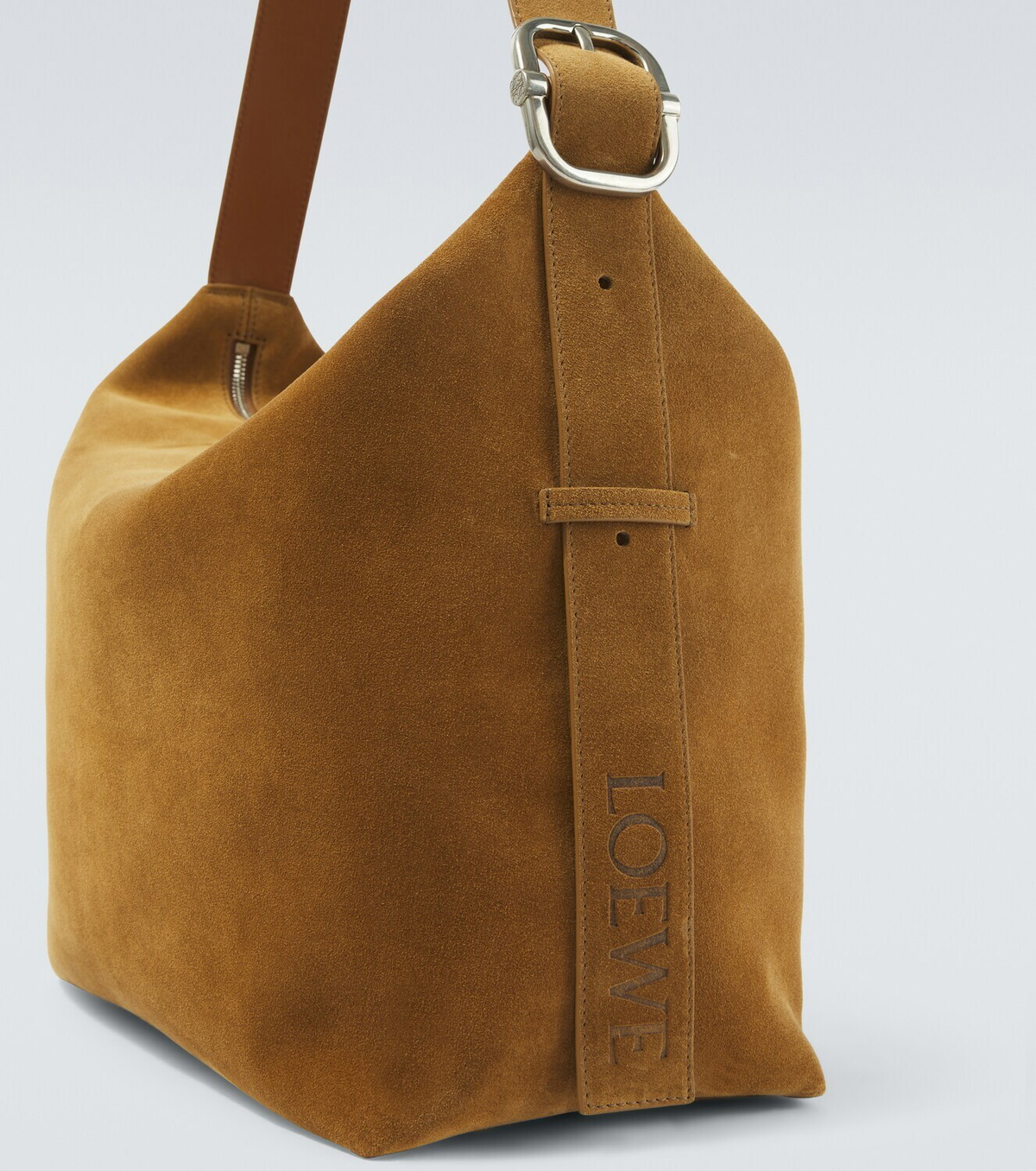 Loewe Loop Large suede shoulder bag