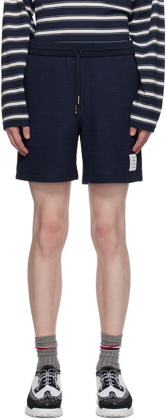 Photo: Thom Browne Navy Summer Shorts