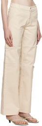 HALFBOY Off-White Worker Trousers