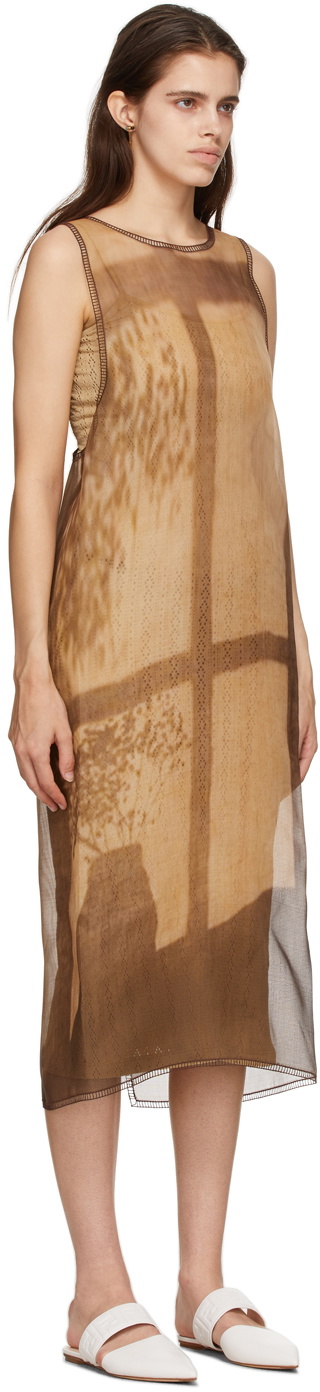 chinese dress ladies Fendi Linen Dress with Vinyl Sleeves & Split Skirt – Style & Salvage main image 1