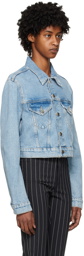 Filippa K Blue Cropped Denim Jacket