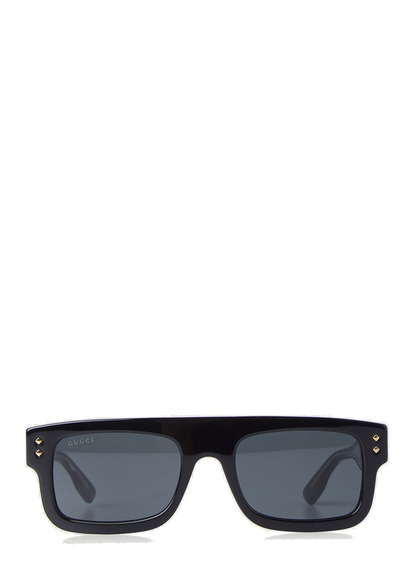 Photo: Studded Frame Sunglasses in Black