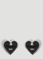 Balenciaga Heart Logo Earrings