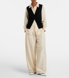 The Row Kolina silk wide-leg pants