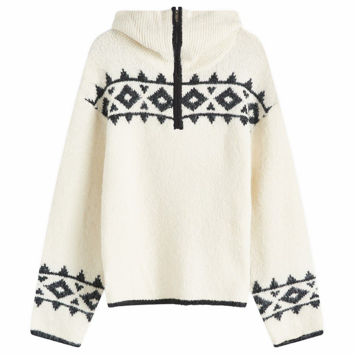 4th & Reckless Women's Kali Fairisle Fleece in Cream