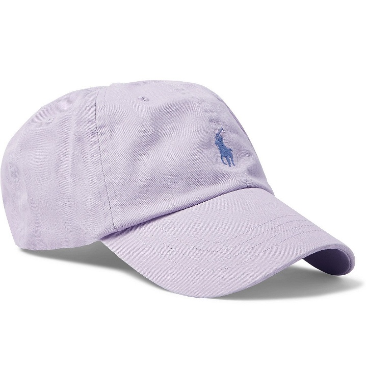Photo: Polo Ralph Lauren - Logo-Embroidered Cotton-Twill Baseball Cap - Purple