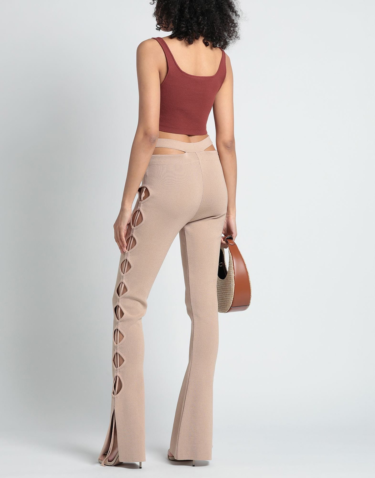 Andreādamo Womens Pants Sand
