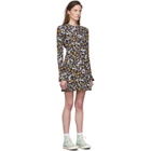 Les Reveries Black Floral Open-Back Dress