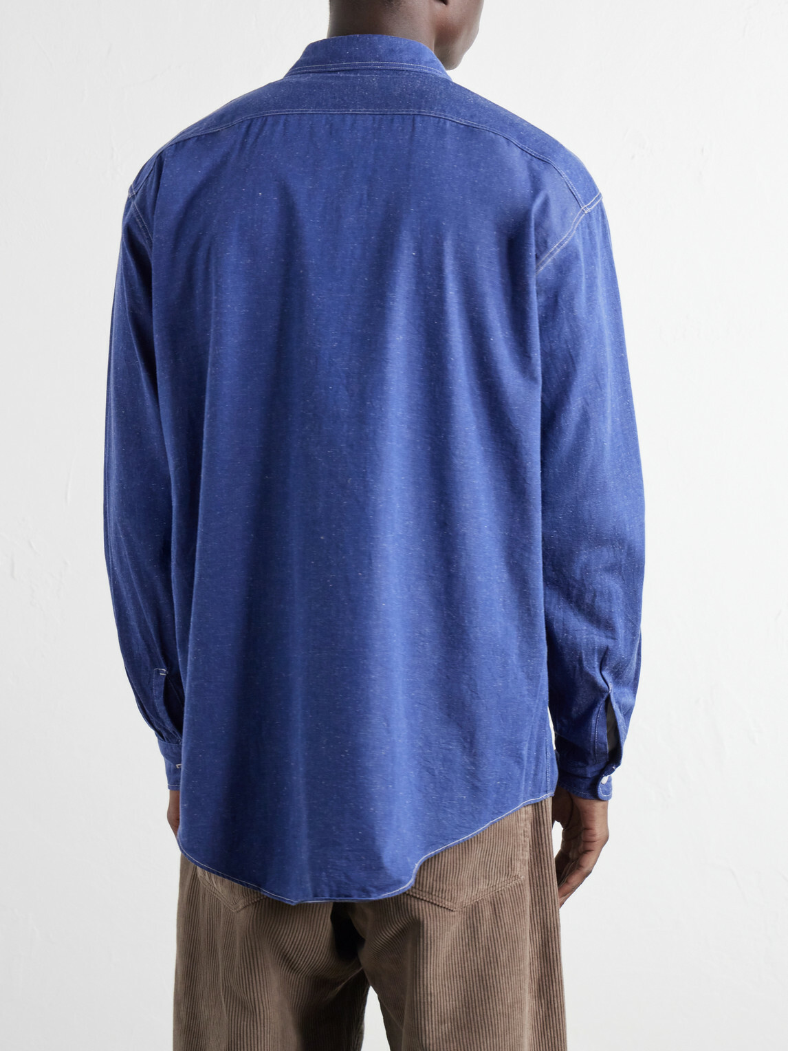 Kaptain Sunshine - Work Suvin Cotton and Hemp-Blend Shirt - Blue