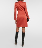 Max Mara Maura wrap satin minidress