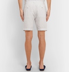120% - Wide-Leg Linen Shorts - White