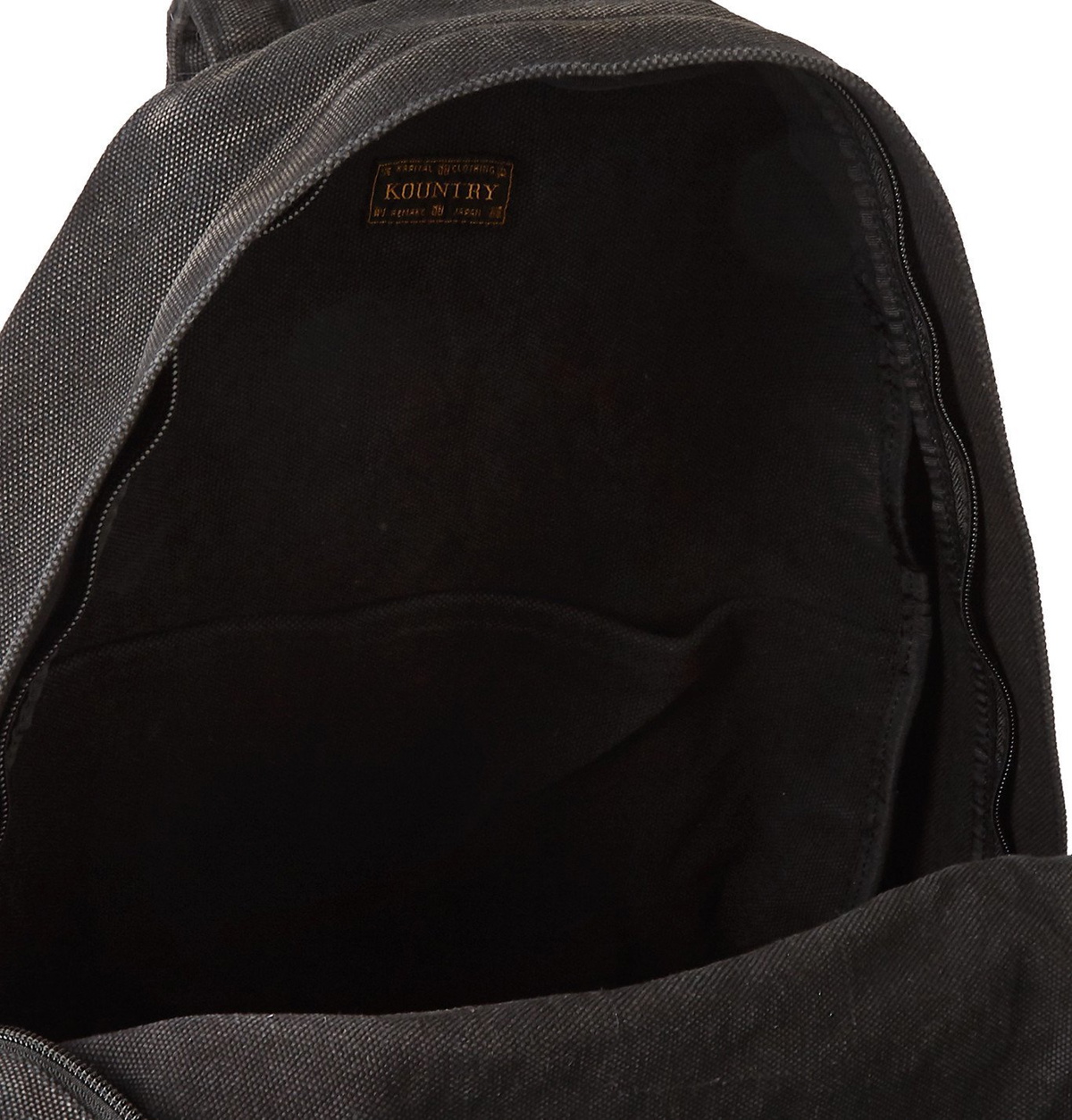 KAPITAL - Distressed Appliquéd Canvas Backpack with Detachable