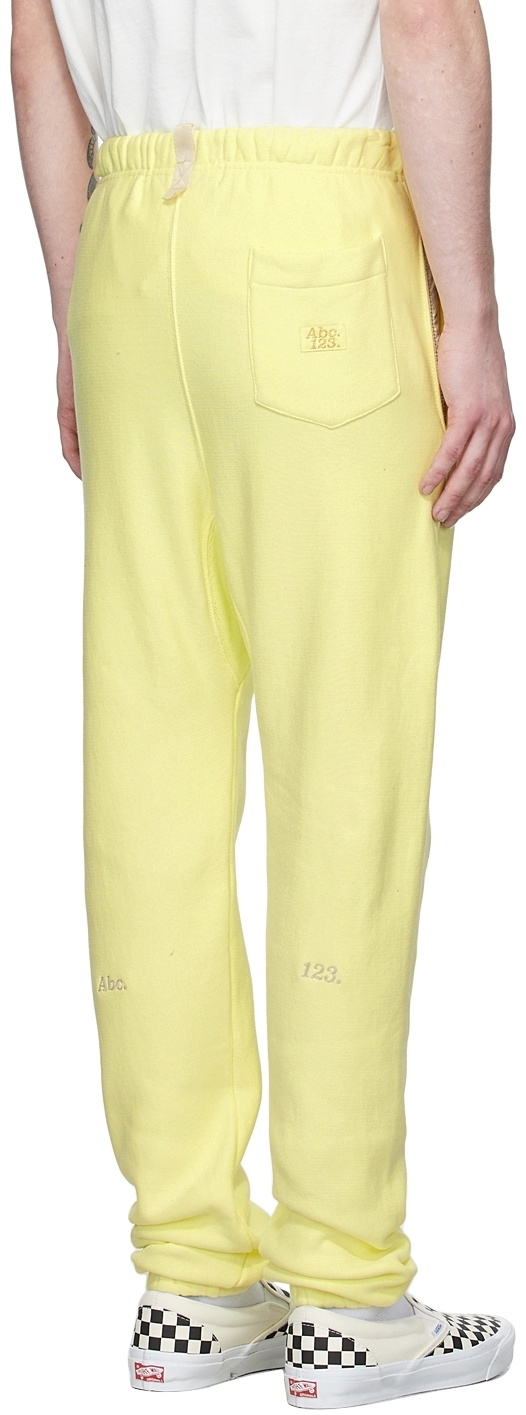 Advisory Board Crystals Yellow Cotton Lounge Pants