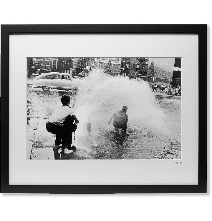Photo: Sonic Editions - Framed 1960 Heat Wave in NYC Print, 20 x 16"" - Black